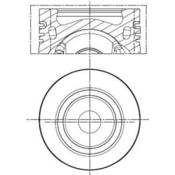 Volkswagen - Piston diesel  voit.partic. (avec RT) - Piston complet